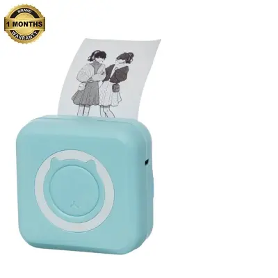 Picture of Mini printer Sadakalo Photo Printer Wireless Bluetooth Thermal Printer Photo Label Sticker Printer, C15(Blue)