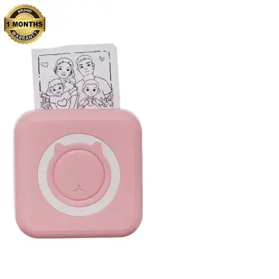 Picture of Mini printer Sadakalo Photo Printer Wireless Bluetooth Thermal Printer Photo Label Sticker Printer, C15(Pink)