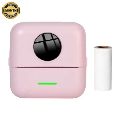 Picture of Photo Printer Pocket Label Maker 200dpi Bluetooth Thermal Printer for Work Plan Memo Study Notes List Journal Printing, Nadra-X5(Pink)