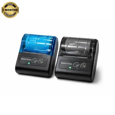 Picture of Mobile Printer (58mm)  2-inch Thermal Receipt Printer Portable POS Billing - USB & Bluetooth Connectivity, ESC/POS Compatible with Android, iOS, and Windows  Perfect for Retail Shops, Small Businesses, and Restaurants  Nadra MTP-2(Black)