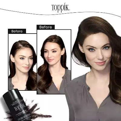 Picture of Toppik Hair Fiber black Set 27.5g Hair Fiber+ Spray Applicator