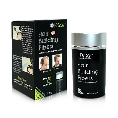 Picture of Dexe Hair Building Fiber 22g- Black - Black