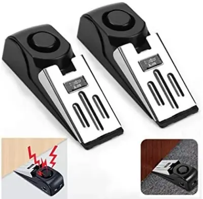 Picture of Upscaled Quality - 1 Pack Door Security Door Stop Alarm Door Step for Travel Apartments Home - Sustainable Option - Exclusive Experience - Multicolor