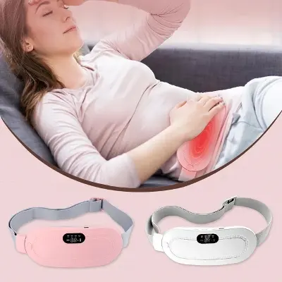 Picture of Heating pad for Period Cramps & Vibration sliming Massage belt - Pink