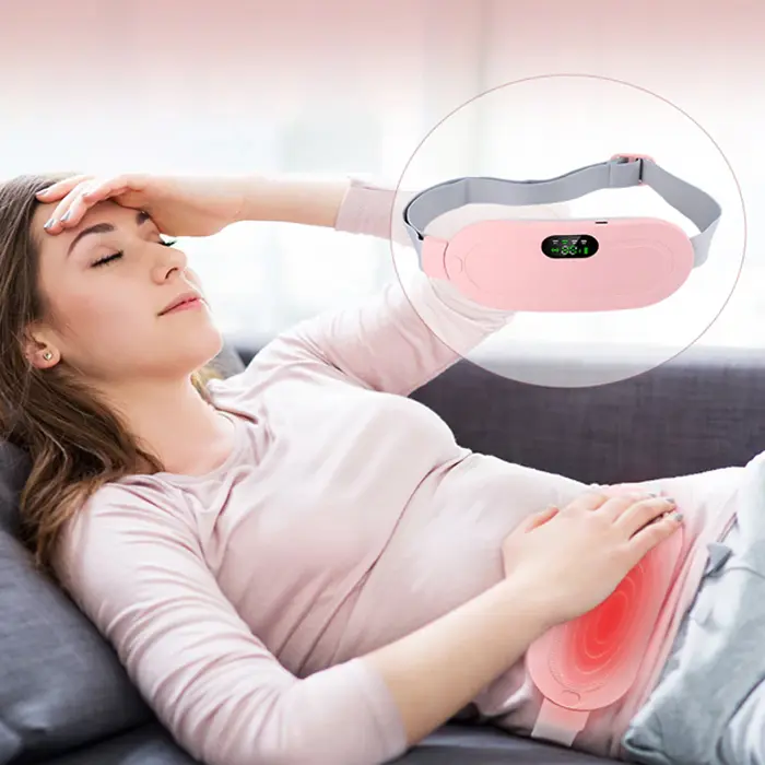 Picture of Heating pad for Period Cramps & Vibration sliming Massage belt - Pink