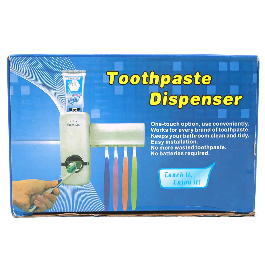 Picture of Automatic Toothpaste Dispenser with Toothbrush Holder - Multicolor