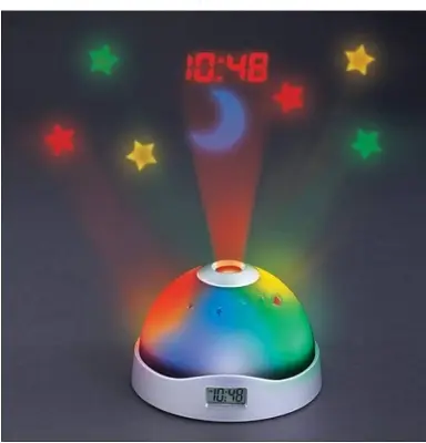 Picture of Indulge Durablity - Upscaled Quality - Clock Color Night Light with Projecting Clock - Innovative Design - Expression of Yourself - Multicolor
