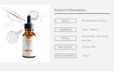 Picture of MELAO Pure Vitamin C Serum For Skincare 30ml