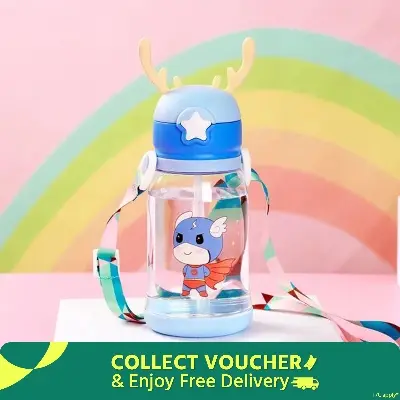 Picture of Baby Stylish Travel & Outdoors Water Bottle With Straw 600ML
