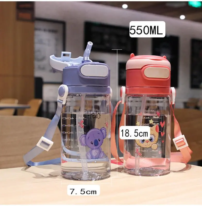 Picture of Baby Smart Travel & Outdoors Water Bottle with straw 550ML