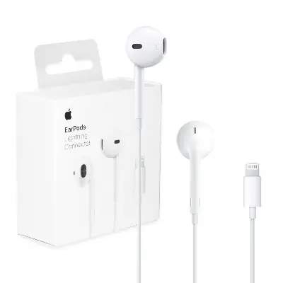 Picture of EarPods For Iphone with Lightning Connector In Ear Earphones And Headphone With Microphone For iphone Direct connection (White)