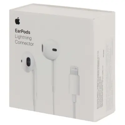 Picture of EarPods For Iphone with Lightning Connector In Ear Earphones And Headphone With Microphone For iphone Direct connection (White)