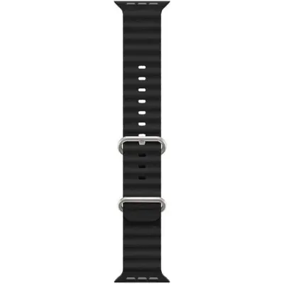 Picture of T800 Ultra Band Adjustable Loop Silicone Waterproof Sport Strap - Watch Strap - Smart Watch Belt (Black,Freesize)