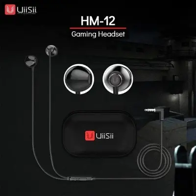 Picture of Uiisii Hm 12 Super Bass Stereo In Ear-Phone With Pouch - High-Quality Audio Immersion With Uiisii Hm 12 In Ear-Phone - Including A Protective Pouch (Black)