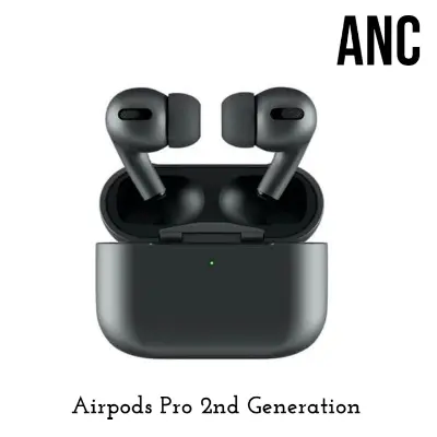 Picture of Airpods pro 2nd generation ANC in Ear Noise Cancelling wireless Headphone- Bluetooth Earbuds (Black)