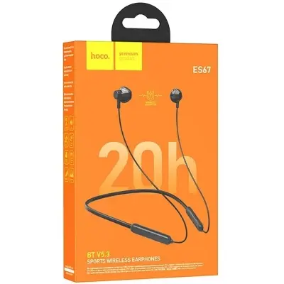 Picture of Hoco ES67 Sports Bluetooth Wireless Neckband Earphone (Black)