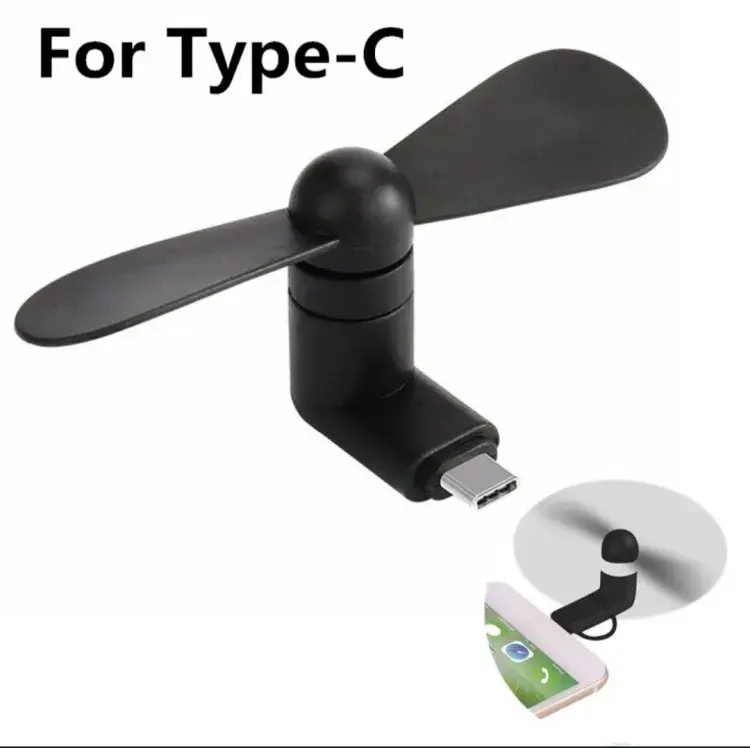 Picture of Type C Mini Fan for Mobile phone - cooing fan (Multicolor)
