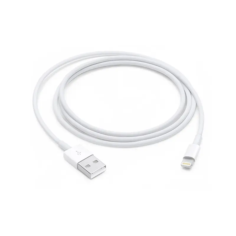 Picture of USB Charging Cable For iPhone Apple iPhone 6, iPhone 7, iPhone 8, iPhone 9, iPhone 10, iPhone 11 iPhone Cables, Data Transfer (White)