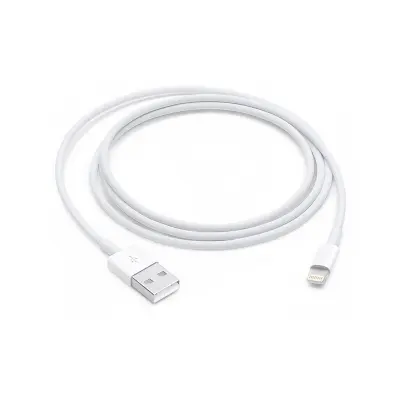 Picture of USB Charging Cable For iPhone Apple iPhone 6, iPhone 7, iPhone 8, iPhone 9, iPhone 10, iPhone 11 iPhone Cables, Data Transfer (White)