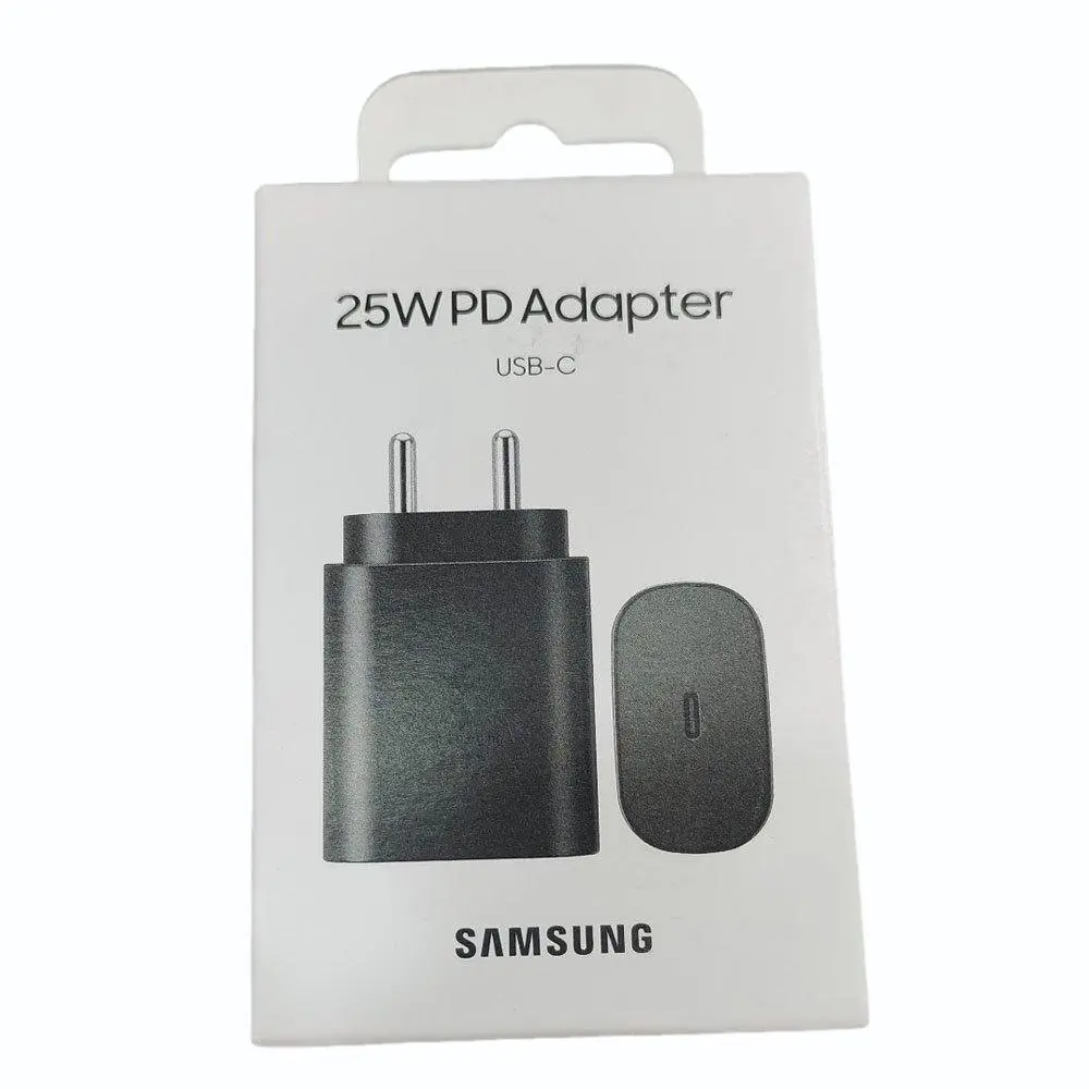 Picture of 25W Pd Type C Charger Fast Charging  USB-C 25 Watt Power Adapter USB Wall Charger For Samsung Mobile (Black Adapter Only)