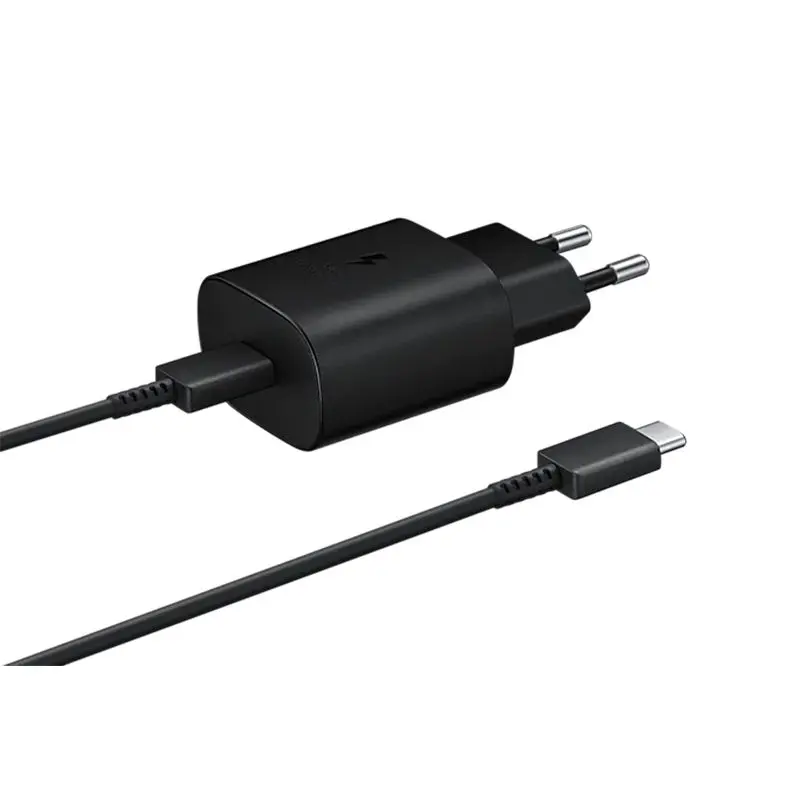 Picture of 25W Pd Type C Charger Fast Charging  USB-C 25 Watt Power Adapter USB Wall Charger For Samsung Mobile (With Cable)