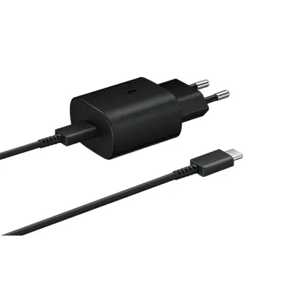 Picture of 25W Pd Type C Charger Fast Charging  USB-C 25 Watt Power Adapter USB Wall Charger For Samsung Mobile (With Cable)