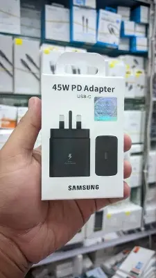 Picture of 45W PD Fast Power Adapter 3 Pin For Samsung Mobile (Black Adapter Only)