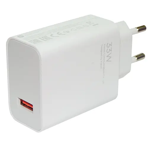 Picture of Xiaomi Fast Charger 33W QC3.0 Quick Charge Adapter USB Type-C For Xiaomi MI 10 Pro MI 9 Pro Redmi Note8 Note 7 K20 K30 Pro Mix3 Max3 (White)