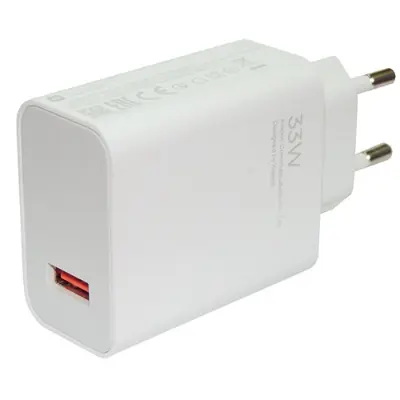 Picture of Xiaomi Fast Charger 33W QC3.0 Quick Charge Adapter USB Type-C For Xiaomi MI 10 Pro MI 9 Pro Redmi Note8 Note 7 K20 K30 Pro Mix3 Max3 (White)