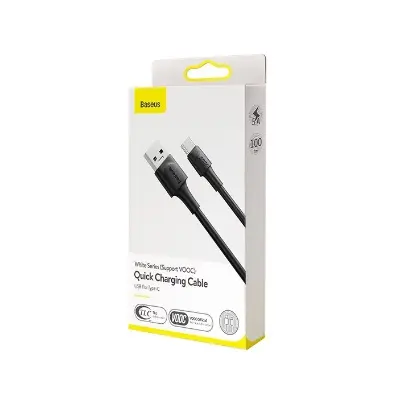 Picture of Baseus Cafule USB Type C Cable 3A 1 Meter Nylon Braided Wire (Black)