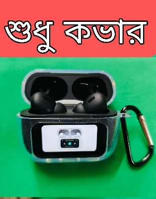 Picture of (Only Cover) Silicone Case For Airpods A9 pro Touch Screen Display Protective Cover (Transparent)