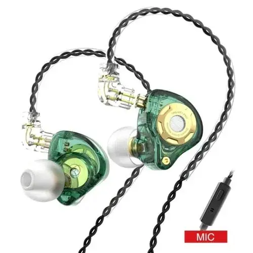 Picture of TRN MT1 Pro HIFI In Ear Earphone DJ Monitor Earphones Earbud Dynamic Sport Noise Cancelling IEM Headset (Green)