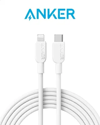Picture of Anker 310 USB C to Lightning Cable – 3ft (White)