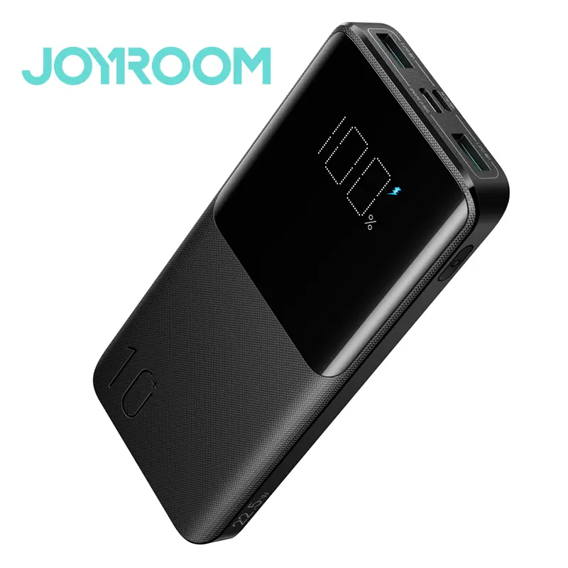 Picture of Joyroom JR-QP191 10000mAh 22.5W LED Display Battery Status Monitoring Power Bank (Black)