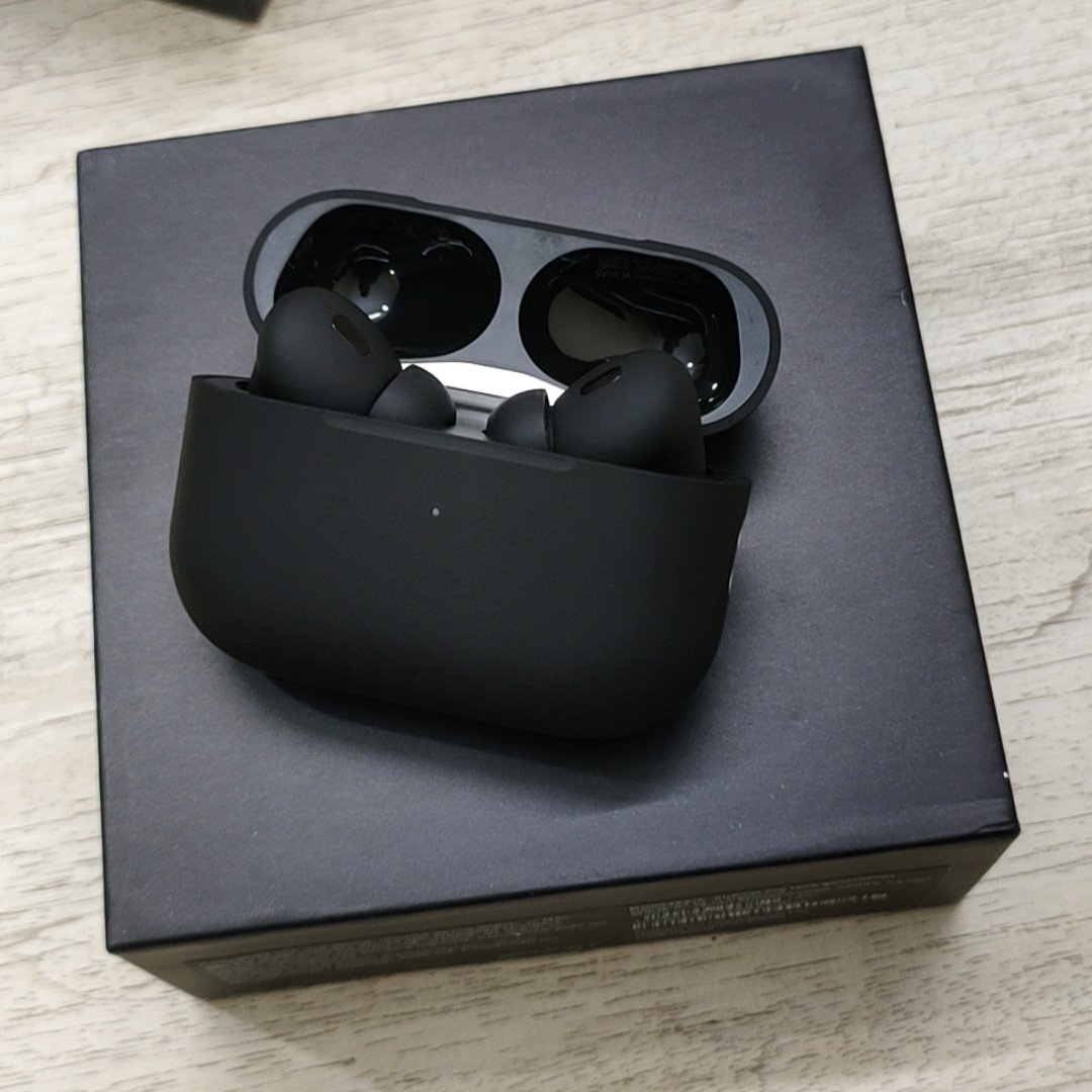 Picture of AirPods Pro 2nd gen Made in Dubai premium Black Edition Dubai wireless Earbuds - Best Earbuds (Black)