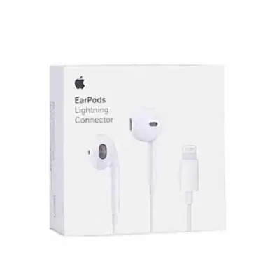 Picture of EarPods For Iphone with Lightning Connector(Best Quality) In Ear Earphones And Headphone With Microphone For iphone Direct connection (White)