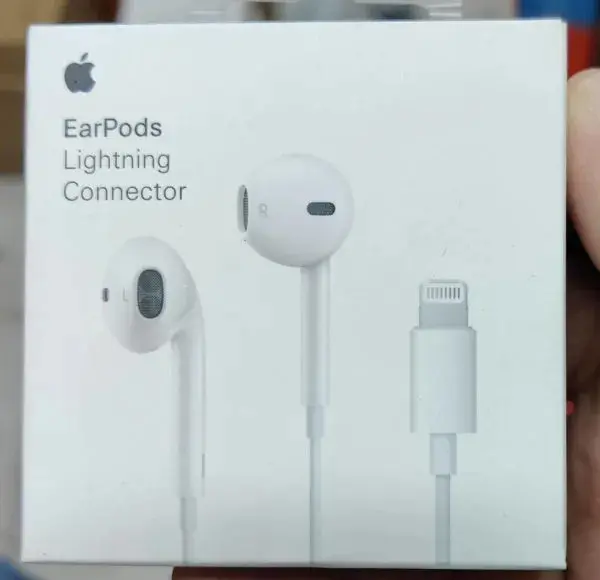 Picture of EarPods For Iphone with Lightning Connector(Best Quality) In Ear Earphones And Headphone With Microphone For iphone Direct connection (White)