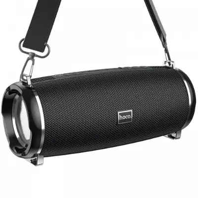 Picture of Hoco HC2 Wireless Bluetooth Speaker Xpress Sound IPX5 Waterproof 52mm Driver 2x5W Output 2400mAh Battery Up to 5 Hours Playback TF Card USB AUX FM Mode Support Portable Bluetooth Speaker (Black)
