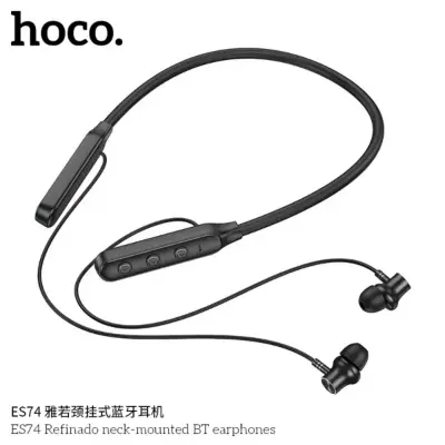 Picture of Hoco ES74 Sports Bluetooth V5.4 Wireless Earphone Neckband (Black)