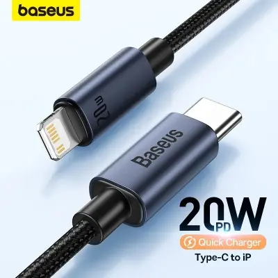 Picture of Baseus Minimalist Series 20W Type-C to Lightning Fast Charging Data Cable (Black)