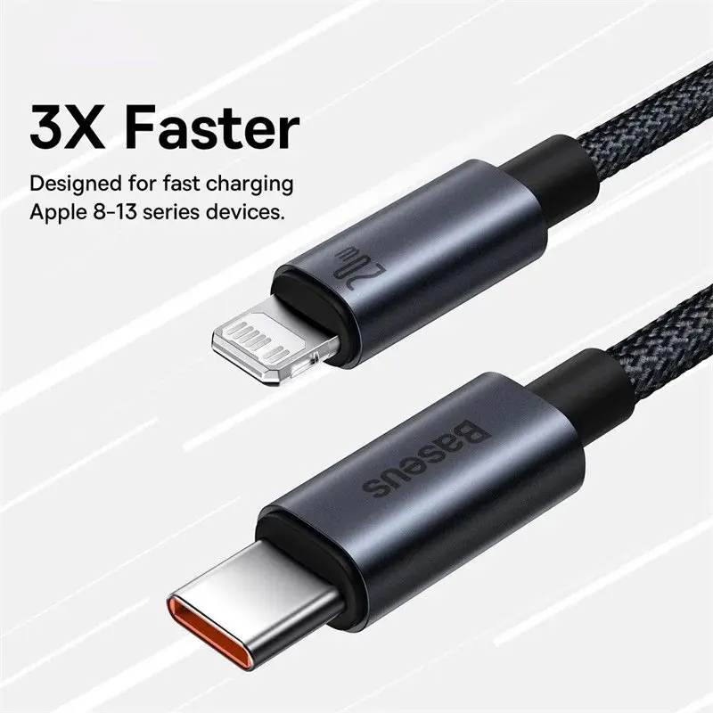 Picture of Baseus Minimalist Series 20W Type-C to Lightning Fast Charging Data Cable (Black)