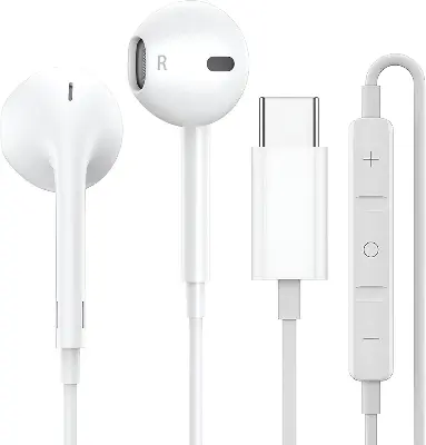 Picture of EarPods For iPhone 15 Series Type C Earphone USB C Mobile Phone Headphone -Best Quality (Black)