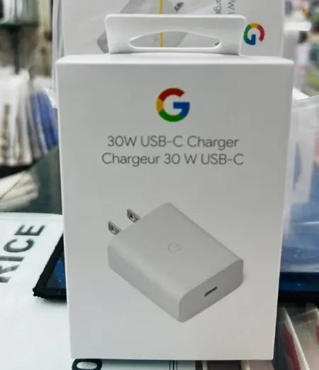 Picture of Google 30W USB type-C to type-C fast charging Adapter Charger Google 30W USB type-C to type-C fast charging Adapter Only (White)