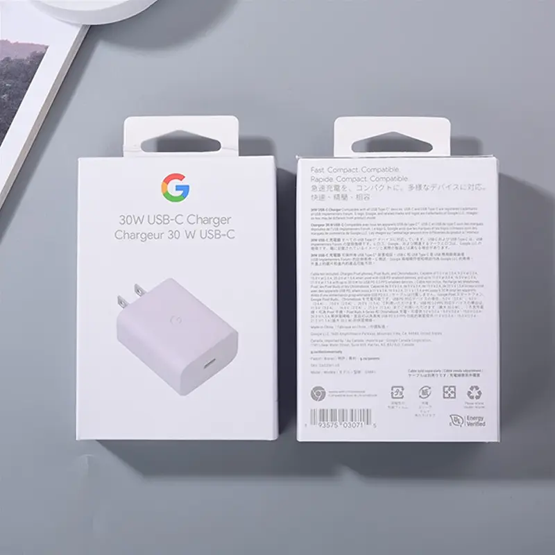 Picture of Google 30W USB type-C to type-C fast charging Adapter Charger Google 30W USB type-C to type-C fast charging Adapter Only (White)