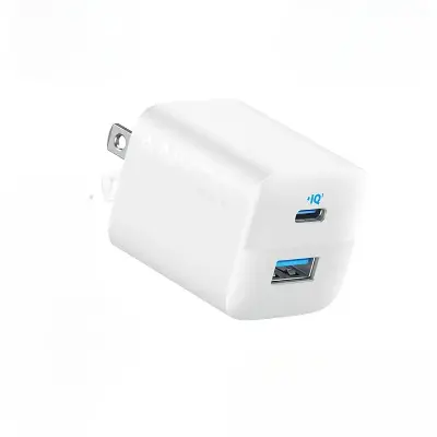Picture of Anker 323 33W Dual Port Foldable Wall Charger Adapter (Only Adapter) (White)
