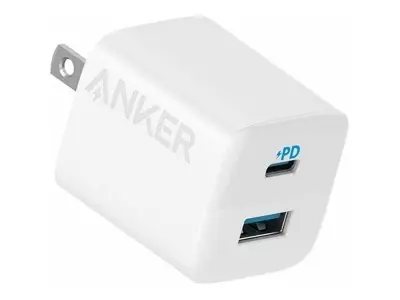 Picture of Anker 323 33W Dual Port Foldable Wall Charger Adapter (Only Adapter) (White)