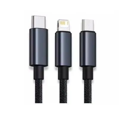 Picture of Baseus Minimalist Series 3 in 1 Fast Charging Data Cable (Black)
