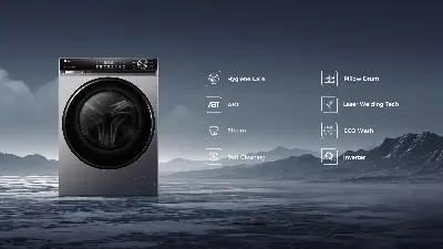 Picture of Haier 12KG Inverter Front Loading Washing Machine (HW120-BP12357S8)