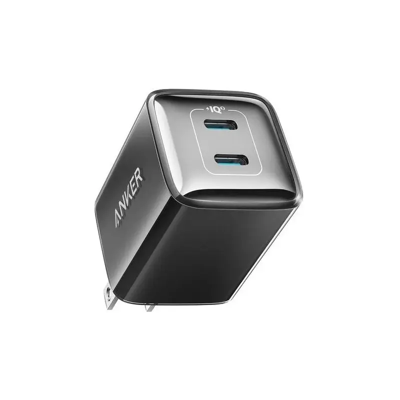 Picture of Anker 521 Charger (Nano Pro) Nano Pro 40W PIQ 3.0 Dual Port Compact Fast USB C Charger (Black)