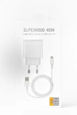 Picture of Realme 45W SUPERVOOC Premium Quality Fast Charger- 45W Dart Power Adapter- Best Quality product (White)